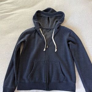 American Eagle Navy Blue Zip-Up Hoodie